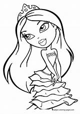 Coloring Bratz Pages Printable Print Girls Cool Kids Cliparts Princess Cartoon Clipart Color Soon Well Colouring Para Dibujos דפי ציעה sketch template