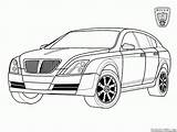 Coloring Pages Cars Kids Cartoon Rover Car Bmw Royce Rolls Printable Colorkid Template Popular sketch template