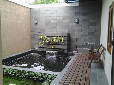 ide desain kolam ikan minimalis  rumah bukareview