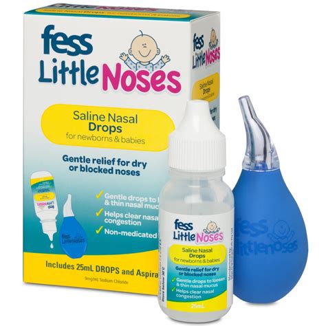 fess  noses saline drops ml  nasal aspirator