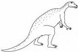 Iguanodon Jurassic Dino Dinosaur Coloring Pages Ouranosaurus Color Diplodocus Template sketch template