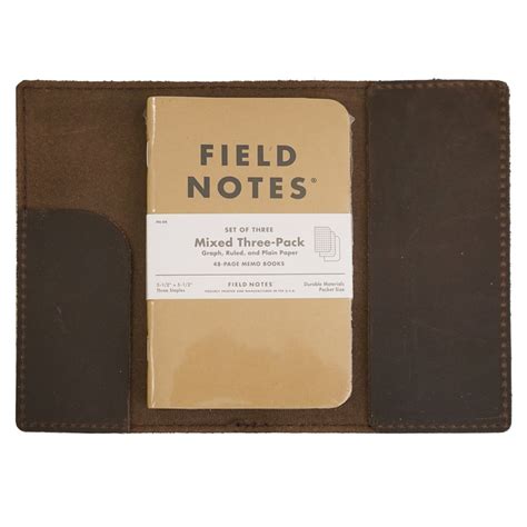 field notes leather notebook cover rustico