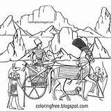 Coloring Pages Drawing Stagecoach Pyramids Egyptian Kids Getdrawings Getcolorings Printable Color Pharaoh sketch template