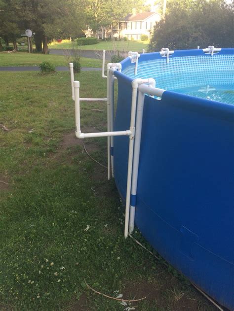 ground pool cover holder pvc pinteres