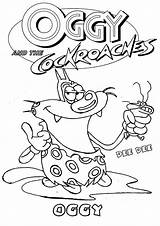 Oggy Cockroaches Coloring Pages Getdrawings Color sketch template