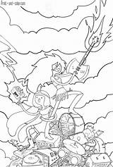 Adventure Time Coloring Pages Color Print sketch template