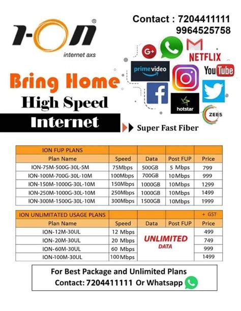 internet service plans    fastest   affordable internet service provider