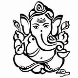 Ganesha Drawing Sketch Line Ganesh Discover Wedding sketch template