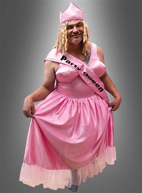 drag queen kostüm für männer in rosa für karneval