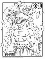 Goku Ultra Instinct Dragon Ball Drawing Draw Coloring Too Tutorial sketch template