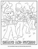 Coloring Pages Cub Fitness Exercise Printable Scout Scouts Preschool Responsibility Cooperation Health Iceland Tiger Preschoolers Wolf Color Activity Pittsburgh Pirates sketch template