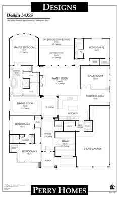 story perry home floor plan dream house perry homes house layout plans  home