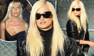 Penelope Cruz Sports Blonde Wig For Donatella Versace Role