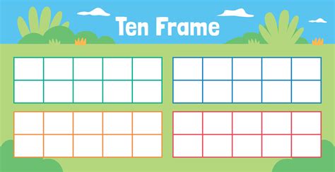 printable ten frames     printablee