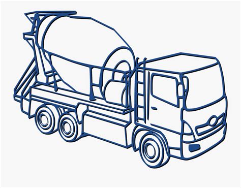 cement mixer coloring pages  transparent clipart clipartkey