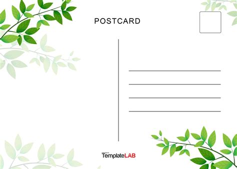 blank printable postcard template printable templates