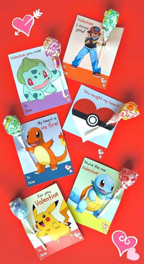 printable pokemon valentines day cards   cute