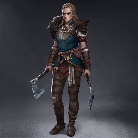 Artstation Viking Girl Poulsta Star Assassins Creed Valhalla
