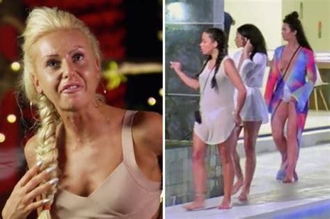 fight night on ex on the beach as the girls take chunks of new arrival holly daily star