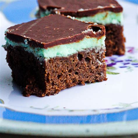 creme de menthe brownies