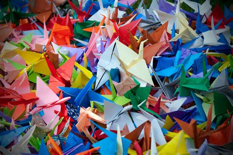 rising sky thousand origami cranes