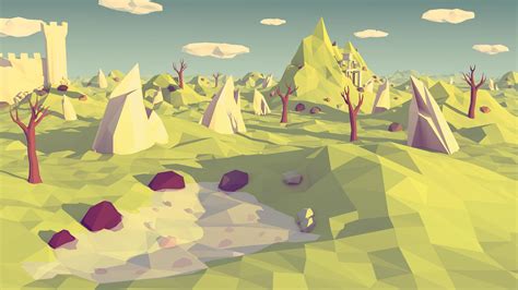 wallpaper  poly polygon landscape abstraction  wallhaven  hd