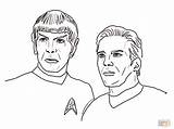 Spock Kirk Enterprise Postacie Kolorowanka Supercoloring Mamydzieci sketch template