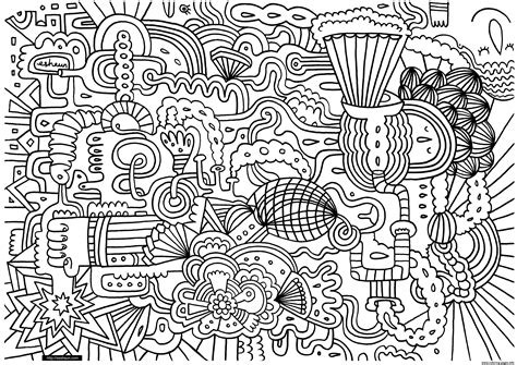 adult doodle art doodling  coloring pages printable