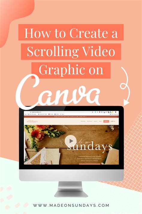 create  scrolling video graphic madeonsundayscom