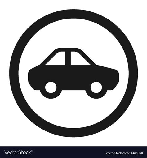 motor  car sign  icon royalty  vector image
