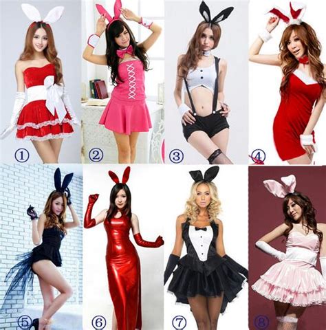 bunny girl rabbit costumes sexy halloween costume clubwear party wear
