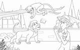 Zookeeper Coloring Pages Zoo Kids Animals Template Colouring Pets sketch template