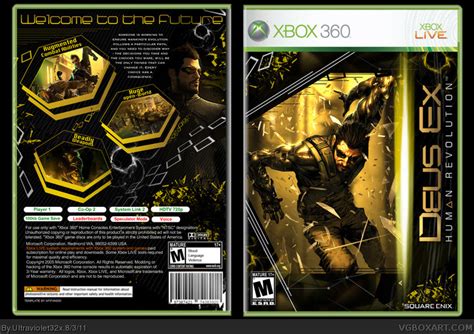 Deus Ex Human Revolution Xbox 360 Box Art Cover By