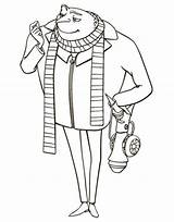 Gru Coloring Pages Getcolorings Mister Printable sketch template