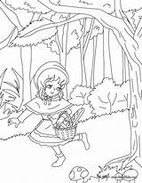 Hood Riding Red Little Coloring Pages Rotkäppchen Zum Ausmalen Märchen Tale Hellokids Color Story Tales Fairy Popular Printable Library Clipart sketch template