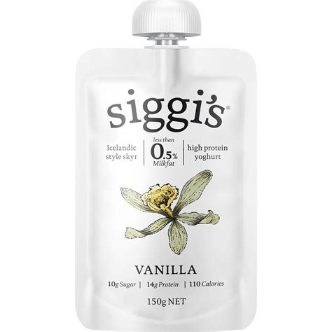 siggis yoghurt pouch vanilla  woolworths