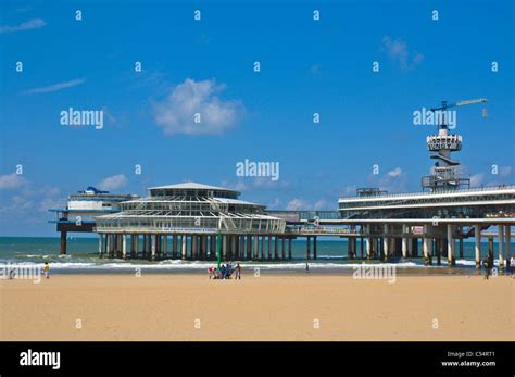 beach  de pier  scheveningen beach district den haag  hague province  south holland