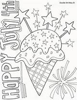 Coloring Pages Independence July 4th Color Sheets Adult Fourth Printable Kids Print Doodle Doodles Toddlers Crafts Getcolorings Books Star Alley sketch template