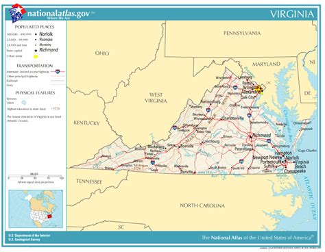 united states geography  kids virginia