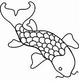 Fish Koi Outline Drawing Japanese Coloring Getdrawings Scales Easy Pages Clipartmag Draw sketch template