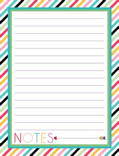 printables cute note  template helenyfalando