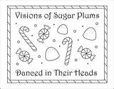 Coloring Christmas Printable Pages Sugar Plums Activities Candy Kids Cane Gingerbread Card Sheets Puzzles Girl Cute Boy sketch template