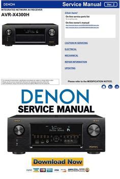 denon audiovideo service manual troubleshooting   video services manual service