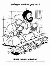 Silas Jail Crafts Prison Getdrawings Apostle sketch template