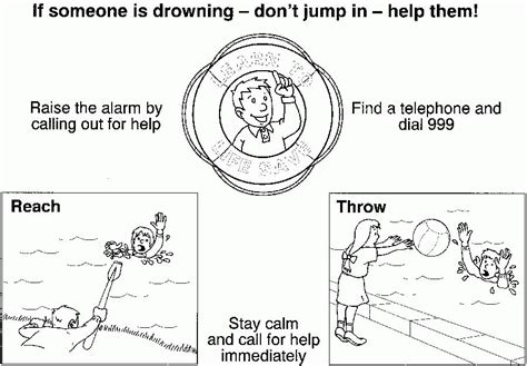 water safety coloring pages coloring home