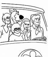 Scooby Doo Coloring Pages Gang Mystery Machine Book sketch template