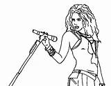 Shakira Concert Coloring Pages Beyonce Printable Colorear Color Coloringcrew sketch template