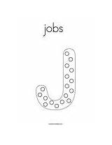 Coloring Jobs Letter Dots sketch template