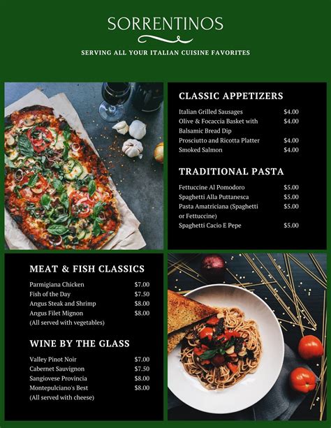 restaurant  menus customized  branded