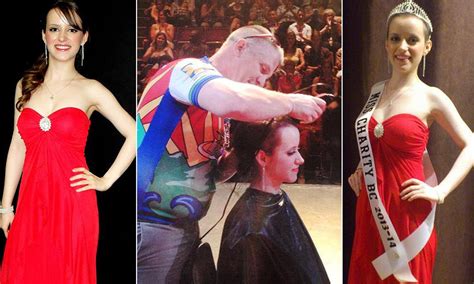 brave beauty queen patricia celan shaves off long locks